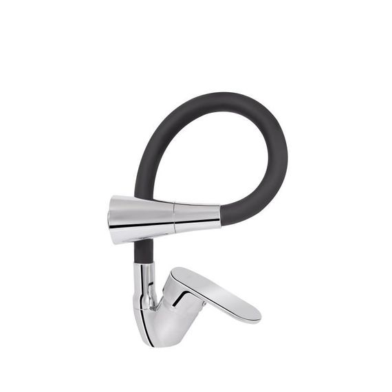 Змішувач для кухні Lidz Tani 008F3 з гнучким виливом (k40) LDTAN008F3BCR39484 Chrome/Black | Зображення 2