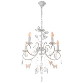 Люстра подвесная свеча для холла E14 40W WH (BCL-691S/5)