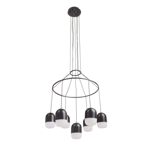 Люстра светодиодная подвесная 49W NW BK (BR-01 674S/7)