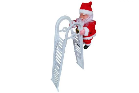 Іграшка Санта-Клаус, на сходах / новорічна іграшка