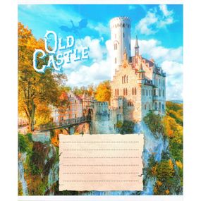 Тетрадь общая "Старые замки" 048-600179L-2 в линию, 48 листов (959060)