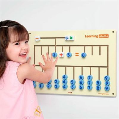 Розвиваюча іграшка Viga Toys Бізіборд Математика (50675FSC) | Зображення 1