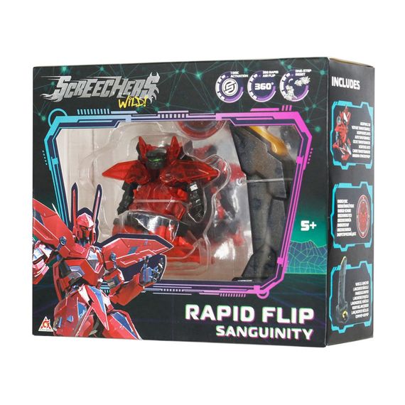 Ігровий набір "S5 L0.5 Сенгвініті" Screechers Wild! EU686101B запускач, машинка-трансформер