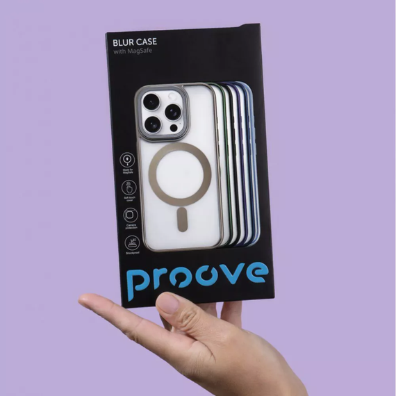 Чехол для iPhone 12/12 pro Proove Black, чехол Blur Case with Magnetic Ring iPhone, стильный чехол на iPhone | Зображення 2
