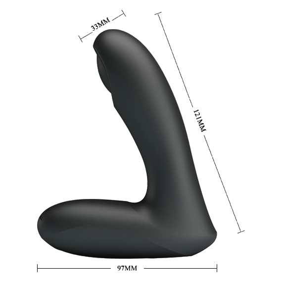 Анальний вібратор Pretty Love Archenemy з пульсацією, чорний, 12.1 х 3.3 см sexstyle | Зображення 6