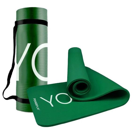 Килимок для йоги та фітнесу PowerPlay 4151 NBR Performance Mat Зелений (183x61x1.5) (PP_4151_Green)