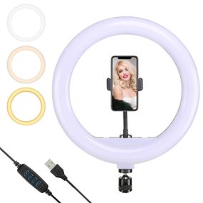 Кольцевая лампа 26 см с креплением для телефона Ring Fill Light / Светодиодная LED лампа