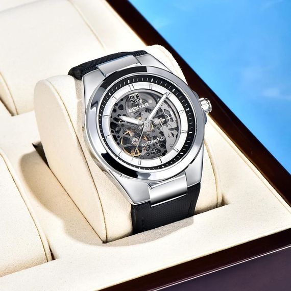 Чоловічий годинник Benyar BY-5207 Black-Silver-White | Зображення 1