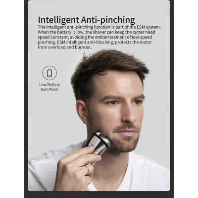 Электробритва Xiaomi Enchen Steel 3S Black/Gold | Зображення 3