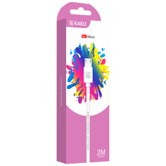 USB кабель Kaku KSC-332 USB - Micro USB 2m - White | Зображення 3
