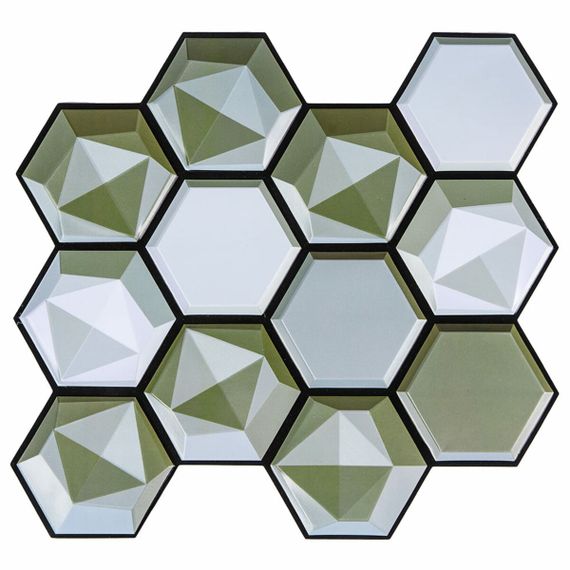 Декоративна ПВХ плитка на самоклейці 280х300х5мм Соти, ціна за 1 шт. (СПП-502) SW-00000666