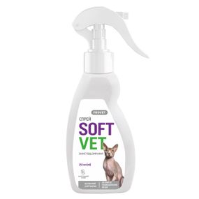 Спрей-отпугиватель для защиты от царапания для кошек Provet Softvet, 250 мл