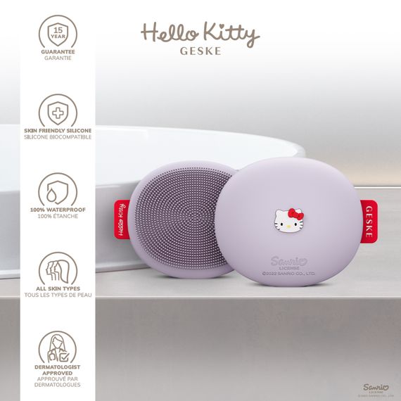 Щітка для обличчя GESKE Facial Brush 3в1 by Hello Kitty purple | Зображення 2