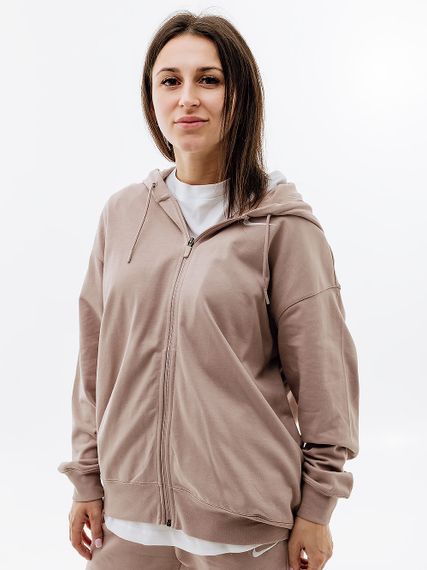 Толстовка Nike W NSW JRSY OS FZ HOODIE