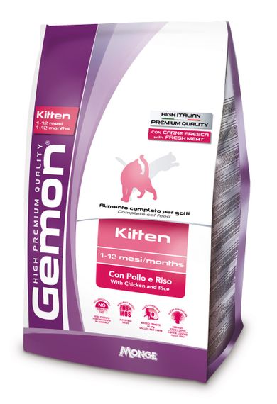 Корм Gemon Cat Kitten Pollo сухий з куркою для кошенят 2 кг