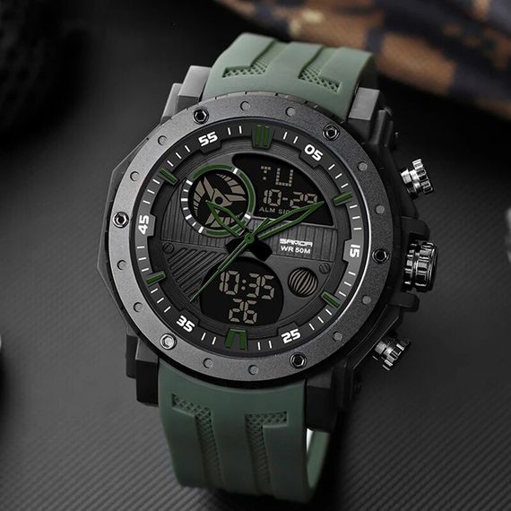 Часы Sanda 6012 Army Green | Зображення 2