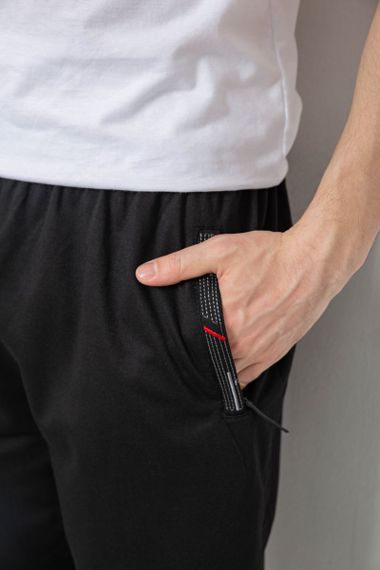 Спорт штани чоловічі, колір чорний, 244R41669 | Зображення 4