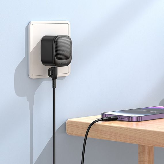 МЗП Borofone BAS22A Fortune PD20W+QC3.0 (1USB-A/1C) Black | Зображення 2