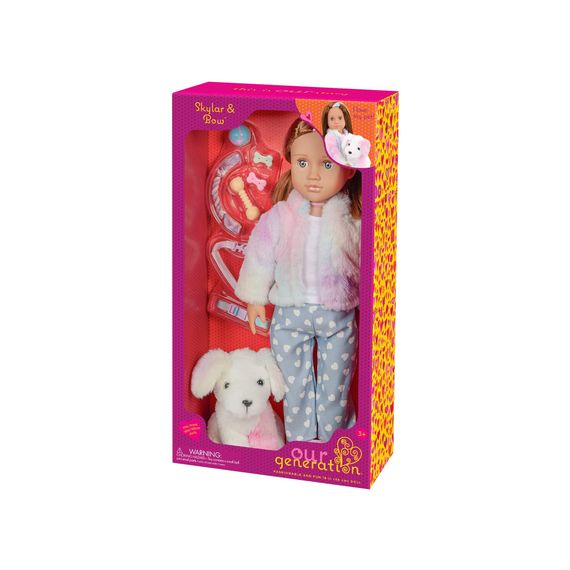 Лялька Our Generation Скайлар з цуценям Боу та аксесуарами 46см BD31538Z | Зображення 7