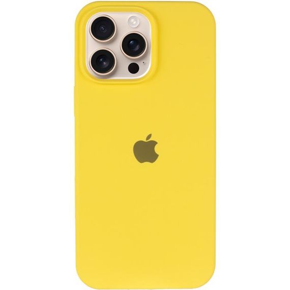 Чохол Silicone Case Full Protective (AA) для Apple iPhone 14 Pro (6.1") Жовтий / Yellow | Зображення 1