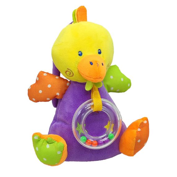 Погремушка - мягкая игрушка Bambi C20560 с музыкальным механизмом Уточка