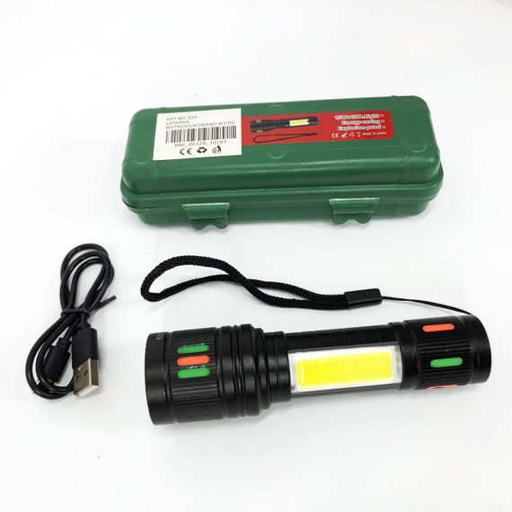 Ручной фонарик cob, Фонарик на все случаи, Тактический ручной фонарь для зсу Лед с зарядкой SU-58 | Зображення 9