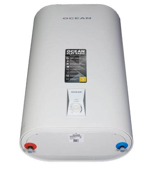 Водонагрівач Ocean FLAT BASIC 80 Л, 2,0 кВт, "мокрий", прямокутний, вертикальний, білий (RZB80M ET+WT) | Зображення 4