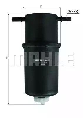Фільтр паливний MAHLE/KNECHT VW Crafter 30-35,30-50 11-, MAHLE/KNECHT (KL873) | Зображення 2