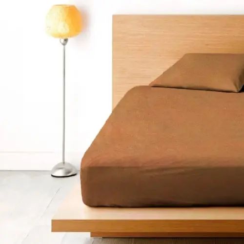 персиковая Простынь махровая на резинке с наволочками Anisa (220х240+30 см) | Зображення 1