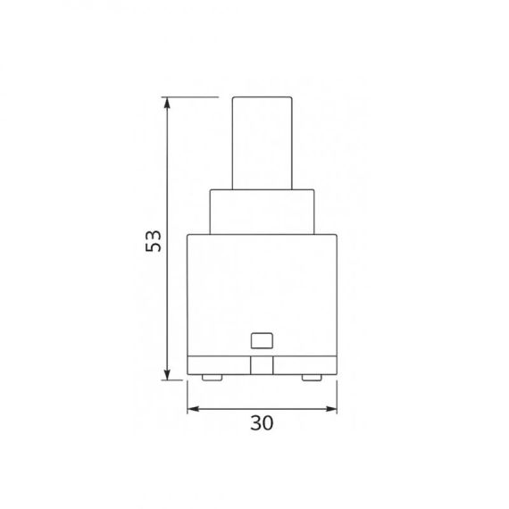 Картридж для змішувача Qtap Spojeni 30 мм QTSPO3048154 | Зображення 1