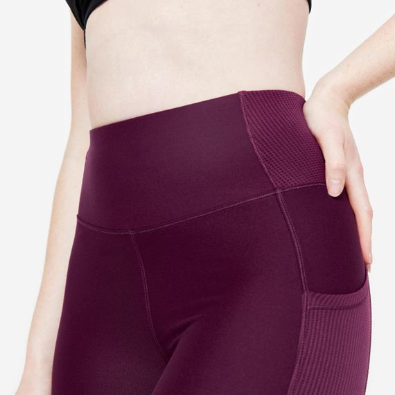 Легінси жіночі для фітнесу з кишенею сливові - 2XL / W39 L31 | Зображення 4