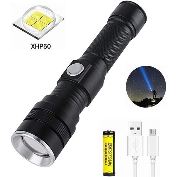 Тактичный фонарь Bailong BL 611-P50 | Ручной фонарик led | Тактический фонарь police | Фонарик bl | Фонарь XF-802 ручной тактический | Зображення 3