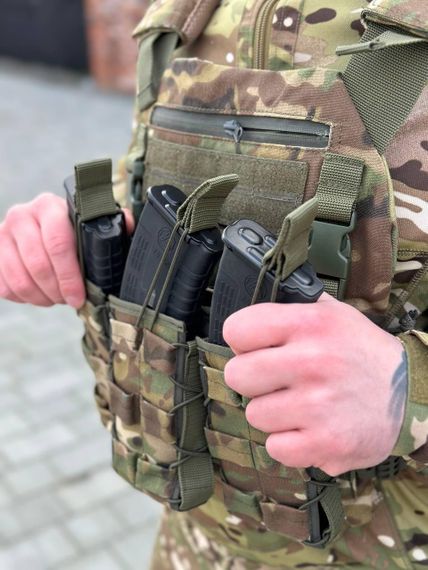 Плитоноска MOLLE Multicam з підсумками для магазинів | Зображення 4