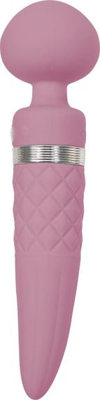 Вібромасажер 2-в-1 PILLOW TALK - Sultry, класичний масажер і вібратор з ротацією, підігрів, Pink | Зображення 3