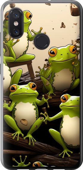 Чехол на Xiaomi Mi8 Жабки "5656u-1499-17620"