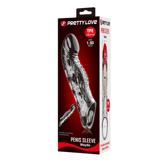 Подовжуюча насадка ( на 4.9 см ) Pretty Love - Wayde Penis Sleeve, BI-026240NM sexstyle | Зображення 8