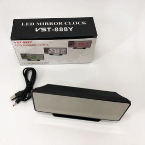 Led годинник з датчиком температури вологості VST-888Y-5, Електронний годинник з функцією підсвічування JV-45