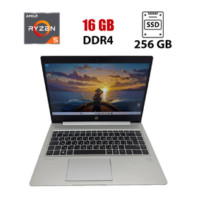 Ультрабук HP ProBook 445 G7 / 14" (1920x1080) IPS / AMD Ryzen 5 4500U (6 ядер по 2.3 - 4.0 GHz) / 16 GB DDR4 / 256 GB SSD / AMD Radeon Graphics / WebCam б/в