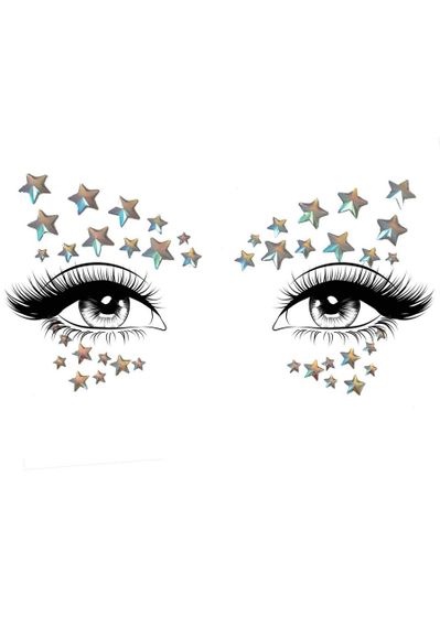 Прикраса-зірочки для тіла Leg Avenue Celeste face jewels sticker, наліпки, світяться у темряві sexstyle | Зображення 1