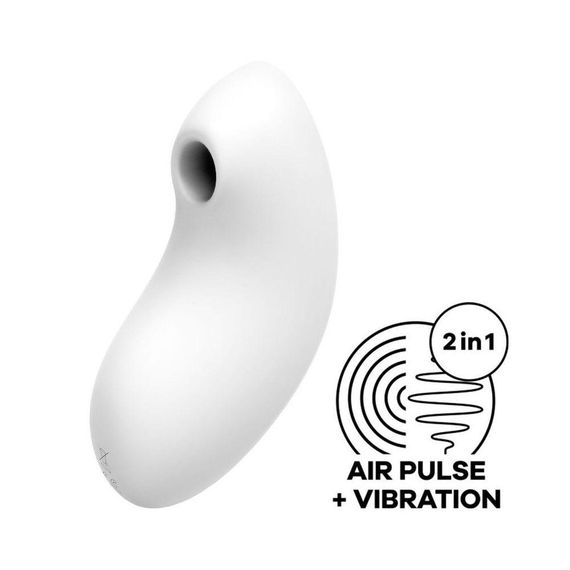 Вакуумний вібратор Satisfyer Vulva Lover 2, Білий | Зображення 1