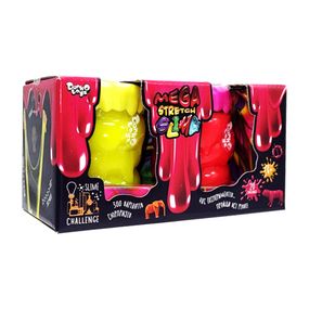 В'язка маса "Mega Stretch Slime" SLM-11-01U(Yellow-Pink), 2 банки