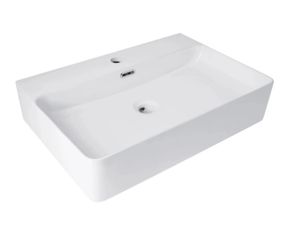 Раковина підвісна Qtap Nando LT 610х420х140 White з донним клапаном QT12112173WN47326
