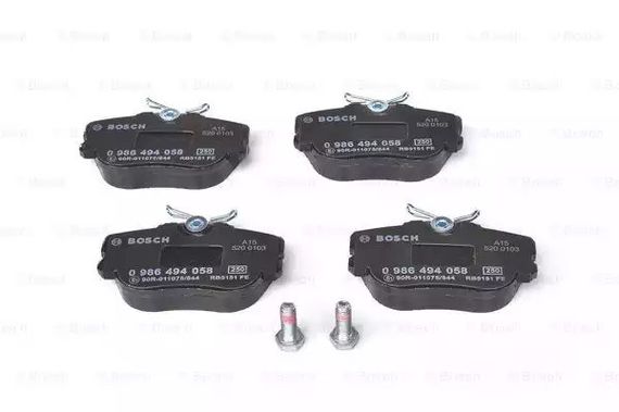 Колодки гальмівні дискові MB 190 передн.  BOSCH (0986494058) | Зображення 5