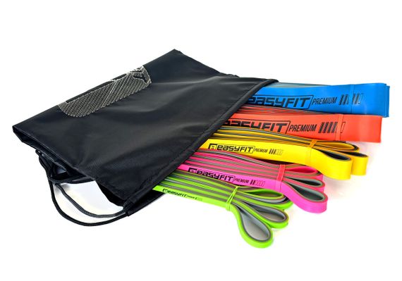 Набір двошарових гумок для підтягування EasyFit Premium 2-63 кг (5 шт) (EF-2635s) | Зображення 2