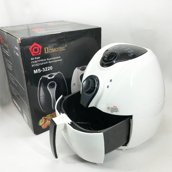 Аеро фритюрниця Air Fryer DOMOTEC MS-3220 білий | Зображення 3