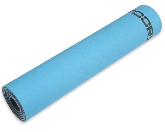 Килимок спортивний Toorx Yoga Professional TPE 183 х 60 х 0,6 см для йоги та фітнесу Azzurro/Antracite (MAT-183) | Зображення 1