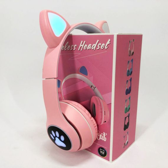 Бездротові навушники з котячими вухами та мікрофоном Cat VZV 23M, Навушники з м'якими котячими вушками TK-69 | Зображення 2