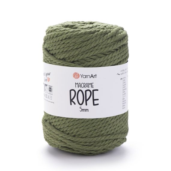 Пряжа YarnArt Macrame Rope 5 мм 787 бавовняний шнур для макраме, панно та кашпо