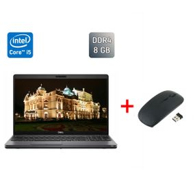 Ультрабук Dell Latitude 5501 / 15.6" (1920x1080) IPS / Intel Core i5-9400H (4 (8) ядра по 2.5 - 4.3 GHz) / 8 GB DDR4 / 256 GB SSD / Intel UHD Graphics 630 / WebCam / HDMI / Windows 10 б/в + Подарунок Бездротова миша / USB