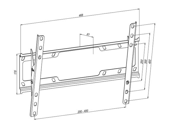 Наклонное крепление для ТВ 32-65&quot; Simpler 48EN (48EN) | Зображення 2